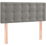 Box spring postelja z vzmetnico svetlo siva 90x200 cm žamet, (20846640) | Shoptok.si