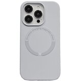  futrola leather case silikon magsafe za iphone 15 pro (6.1) siva | ePonuda.com