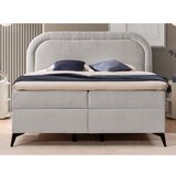 Ropez Svijetlo sivi boxspring krevet s prostorom za odlaganje 140x200 cm Ornes – | shoptok.hr