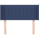  Vzglavje z ušesi modro 83x16x78/88 cm blago, (20954507) | Shoptok.si