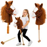 HOBBY Horse Stick Horse Head Galloping Neighing Sounds Brown 100 cm Cijene