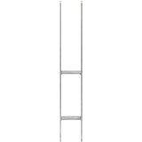  Sidra za ogradu 6 kom srebrna 8 x 6 x 60 cm pocinčani čelik | shoptok.hr