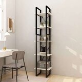 vidaXL ormarić za knjige s 5 razina bijeli 40x30x175 cm od borovine | shoptok.hr