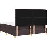  LED Box Spring Krevet Tamno smeđa 180 x 200 cm tkanina | shoptok.hr