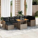 vidaXL 8-dijelni set vrtnih sofa od poliratana s jastucima sivi bagrem | shoptok.hr