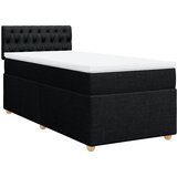  Box spring krevet s madracem crni 80 x 200 cm od tkanine Slike
