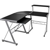  Kutni stol za računalo crni 132 x 112 x 99 cm konstruirano drvo | shoptok.hr