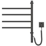  Električni rotirajući sušač za peškire sa termostatom ARABESQUE 60W 65x49 cm crna | Eponuda.com