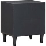 Ormarić s vratima 2 pcs Crna 40 x 33 x 46 cm Čvrsto drvo manga | shoptok.hr