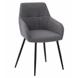 Brandless Stol BENI - temno siva tkanina / črne noge x 2, (22055143) | Shoptok.si
