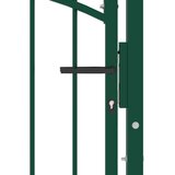  Vrata za ogradu EMMEN s lučnim vrhom čelik 100x106 cm zelena | shoptok.hr
