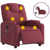 The Living Store Električni masažni naslanjač vinsko rdeče blago - Električni Masažni Stol, (21447391) | Shoptok.si