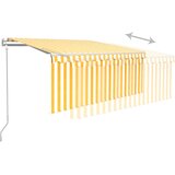  Automatska tenda na uvlačenje s roletom 3,5 x 2,5 m žuto-bijela | Eponuda.com
