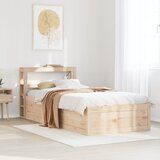  Okvir kreveta s uzglavljem 75x190 cm od borovine | shoptok.hr