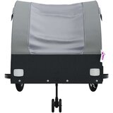Prikolica za bicikl crno-siva 45 kg željezna | shoptok.hr
