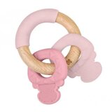 Kikka Boo silikonska I Drvena Grickalica Keys Pink Cijene