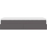  Otomanski okvir kreveta s madracem sivi 90x200cm umjetna koža | Eponuda.com