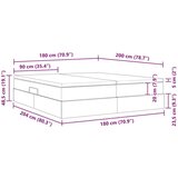  Postelja z dodatnim prostorom za shranjevanje in vzmetnico Bela, (5000100421) | Shoptok.si