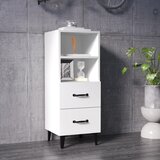 The Living Store Komoda bela 34,5x34x90 cm konstruiran les - Komoda, (21503306) | Shoptok.si