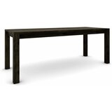  Hrastov stol 200 x 80 cm, crni sa srebrnim efektom | shoptok.hr