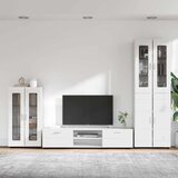  Set TV komoda s ladicama Visoki sjaj bijela Konstruirano drvo | shoptok.hr