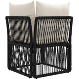  Kutna sofa Crna poliratan | Eponuda.com