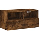 Maison Chic Stenska TV omarica - TV stojalo - Televizijska omarica dimljeni hrast 60x30x30 cm inženirski les, (21701030) Cene