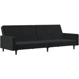 Maison Chic kavč - Sofa - Kanape dvosed z ležiščem črn žamet, (21726666) Cene