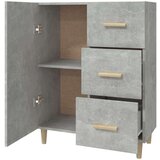  Komoda siva boja betona 69 5x34x90 cm od konstruiranog drva | shoptok.hr