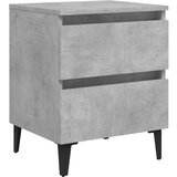  Nočna omarica 2 kosa betonsko siva 40x35x50 cm iverna plošča, (20624029) | Shoptok.si