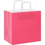 Papirnate vrećice 250 kom s ručkama ružičaste 26x17x25 cm | shoptok.hr