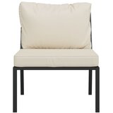  Vrtne stolice s jastucima boje pijeska 2 kom 60x74x79 m čelične | shoptok.hr