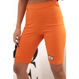 Kesi Włoski Women's cotton set with short sleeves and shorts dark orange | Shoptok.si