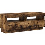 TV ormarić s LED svjetlima boja dimljenog hrasta 100x35x40 cm | Eponuda.com