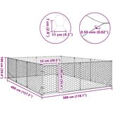  pseći boks s vratima 3x4x1 m pocinčani čelik | Eponuda.ba