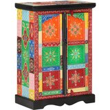 vidaXL Ročno barvana komoda z vrati 53x30x75 cm trden mangov les Cene