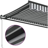 Tenda na ručno uvlačenje antracit i bijela 500 x 350 cm | Eponuda.com