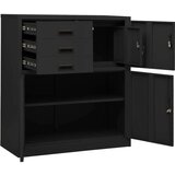  Pisarniška omara antracitna 90x40x102 cm jeklo | Shoptok.si