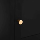 vidaXL noćni ormarići 2 kom crni 40 x 30 x 54,5 cm od čelika i stakla | shoptok.hr