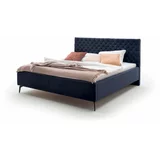 Meise Möbel tamnoplavi bračni krevet s letvicama i prostorom za odlaganje La Maison, 160 x 200 cm