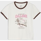 Sinsay Pamučna dvodijelna pidžama slim fit s college motivom | shoptok.hr