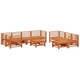  Vrtna dnevna garnitura 10 pcs Voščeno rjava Trdna borovina, (5000271812) | Shoptok.si