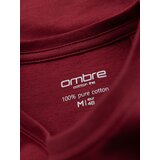 Ombre Classic BASIC men's cotton T-shirt - maroon | Shoptok.si