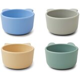 Liewood 4 dijelni set silikonskih zdjelica malene peppermint multi mix | shoptok.hr