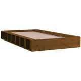  Posteljni okvir medeno rjav 75x190 cm 2FT6 trden les, (20736630) | Shoptok.si