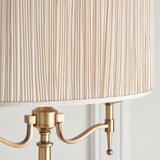 Endon 63620 - Podna lampa STANFORD 2xE14/40W/230V mesing/bež | Eponuda.com