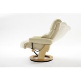  Podesiva fotelja HABI kremasta/prirodni hrast | Eponuda.com
