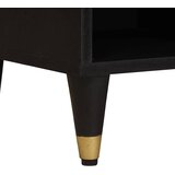 TV ormar s ladicama Crna 100 x 33 x 46 cm Čvrsto drvo manga | shoptok.hr
