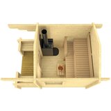 Male kuće Sauna kućica Pihasauna PIHA-TUURI 7 234 × 344 cm – bez završnog krovnog pokrova | shoptok.hr