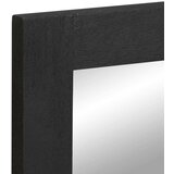 vidaXL Kopalniško ogledalo črno 50x70x2,5cm Inženirski les in medenina | Shoptok.si